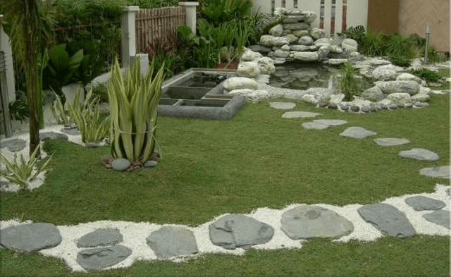 Thiết kế không gian sân vườn với các loại đá tự nhiên