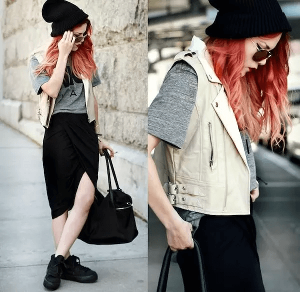 Style with two-tone white-black