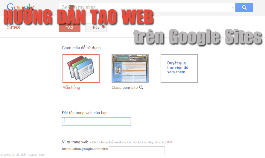 Những cách thiết kế web với google site seo từ khóa 3 Những cách thiết kế web với google site seo từ khóa