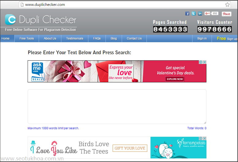 Các công cụ giúp kiểm tra nội dung Seo trùng lặp hiệu quả seotukhoa