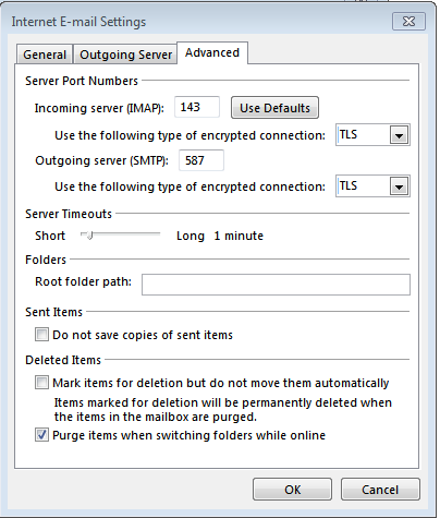 Hướng dẫn cấu hình Email server trên Outlook